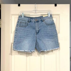 New W/ Tags Puxoda Jean Shorts for Women High Waisted Denim Shorts Stretchy Sz 8